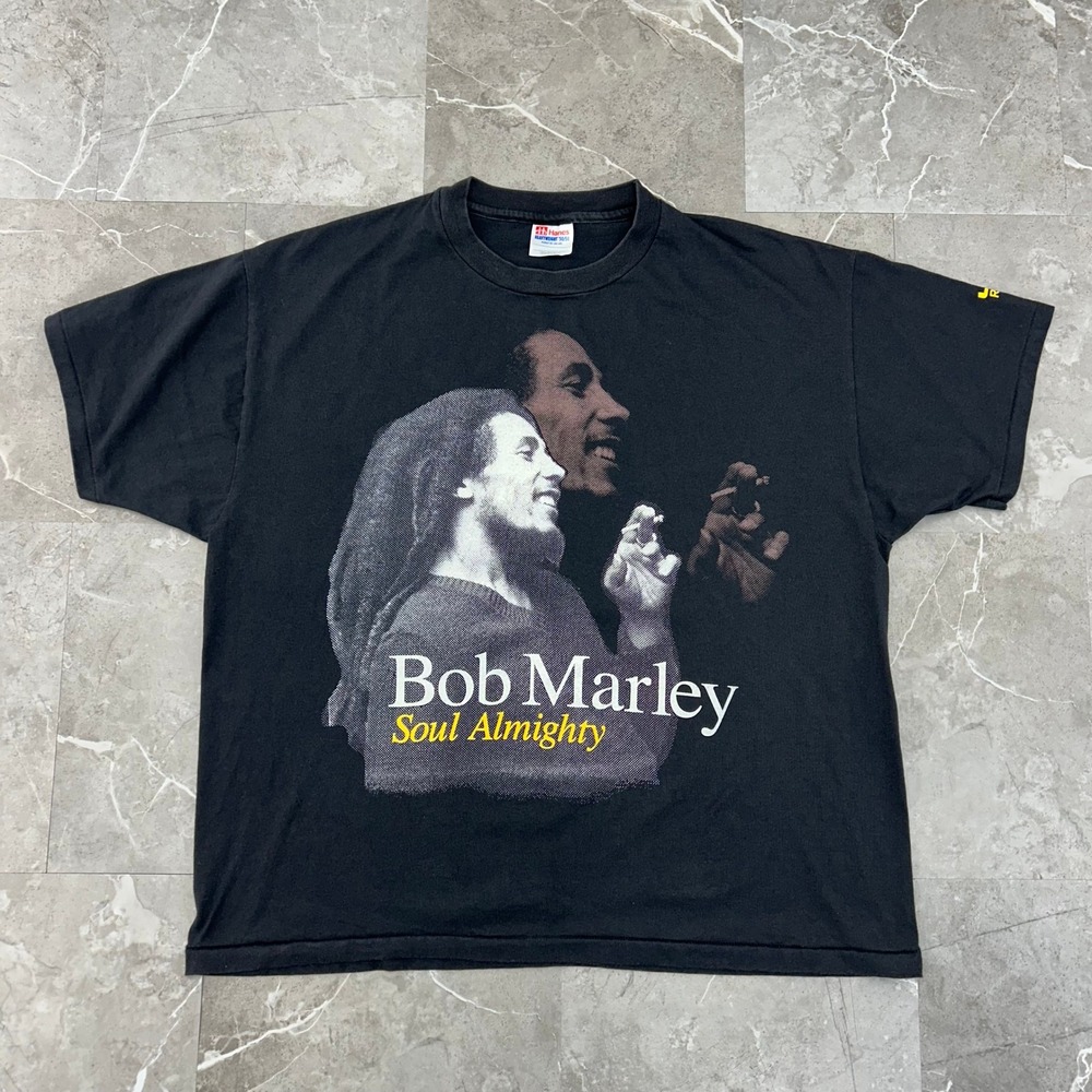 Vintage Bob Marley Graphic Tee Mens XL‎ Soul Almighty Promo Shirt Short Sleeve